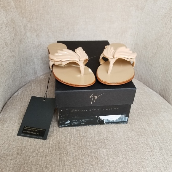 NIB Giuseppe Zanotti Nude Suede Cruel Sandals - Picture 8 of 8